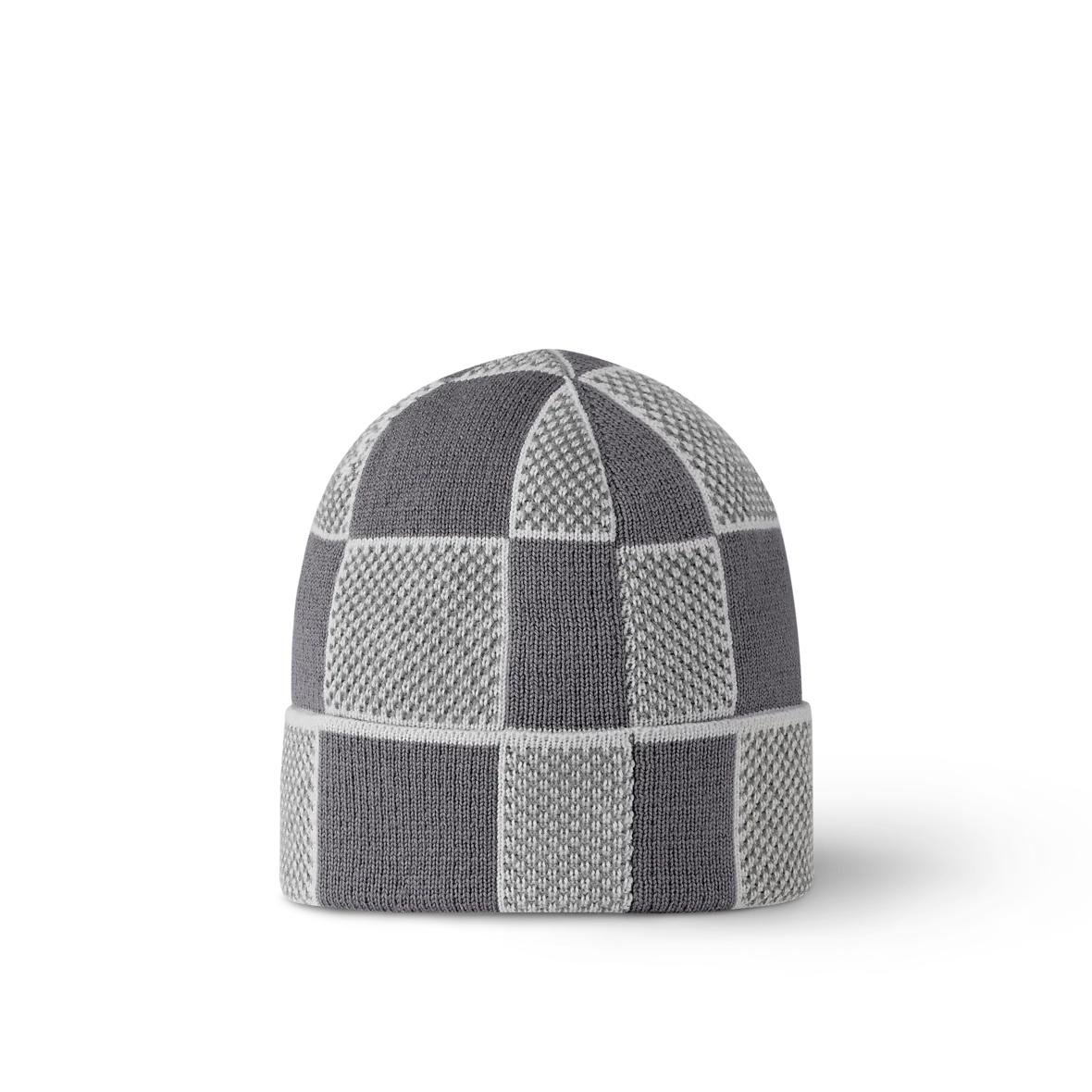 Bonnet et Écharpe Damier Heritage Gris