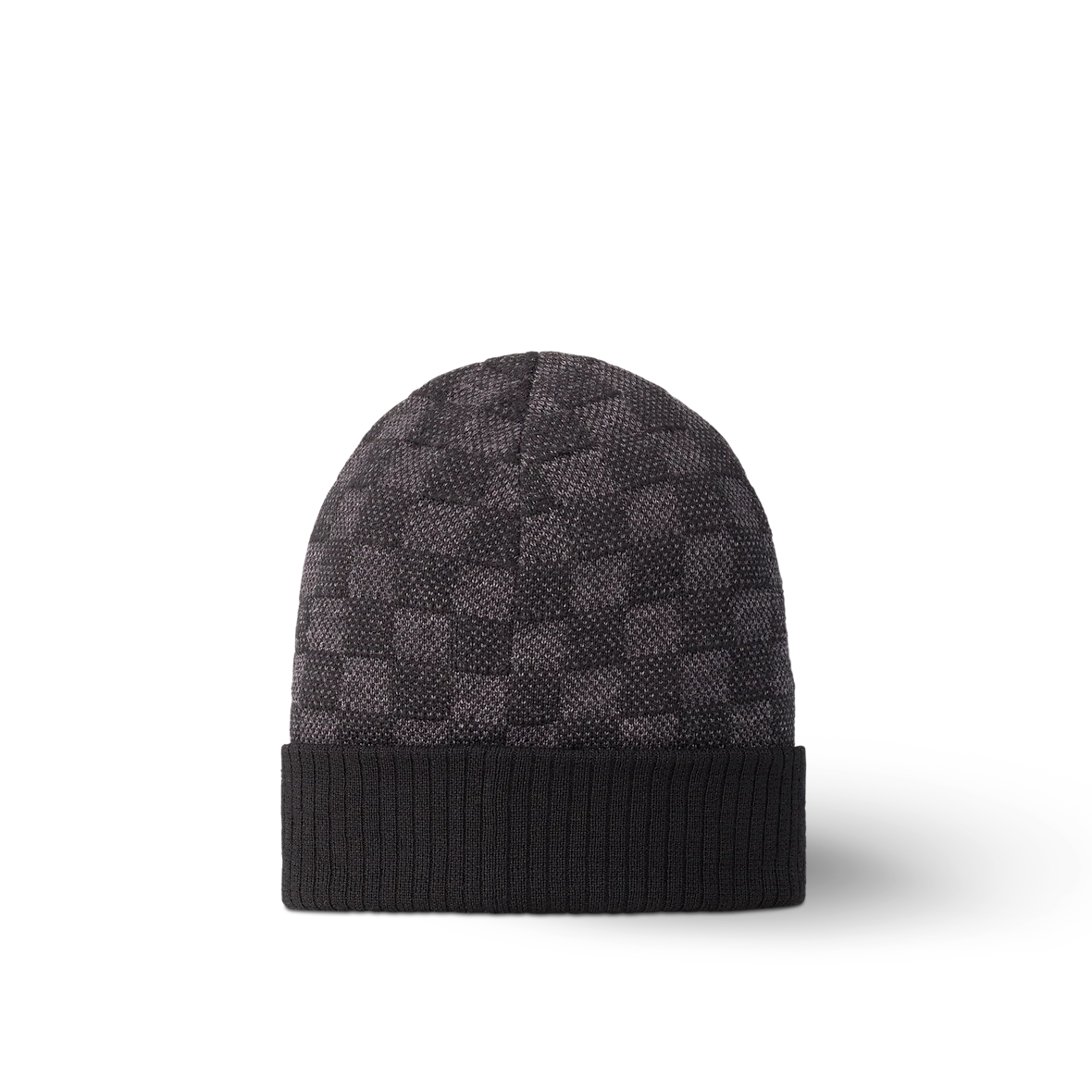 Bonnet et Écharpe Néo Petit Damier Noir