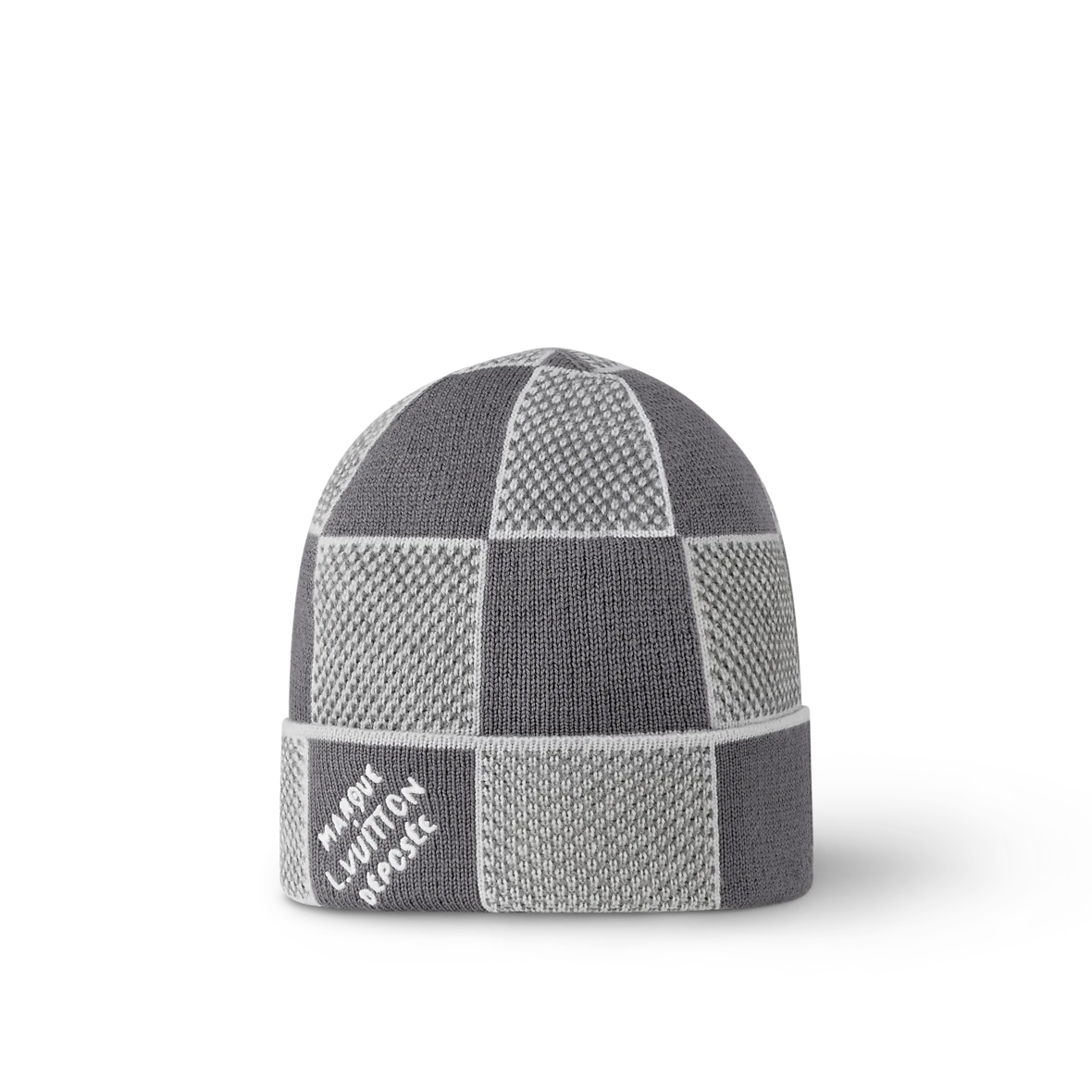 Bonnet et Écharpe Damier Heritage Gris