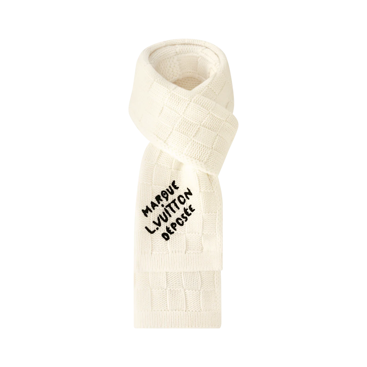 Bonnet et Écharpe Écharpe Damier Snug Crème