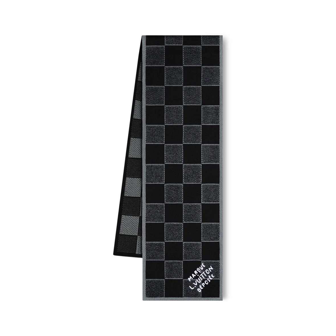 Bonnet et Écharpe Damier Heritage Noir