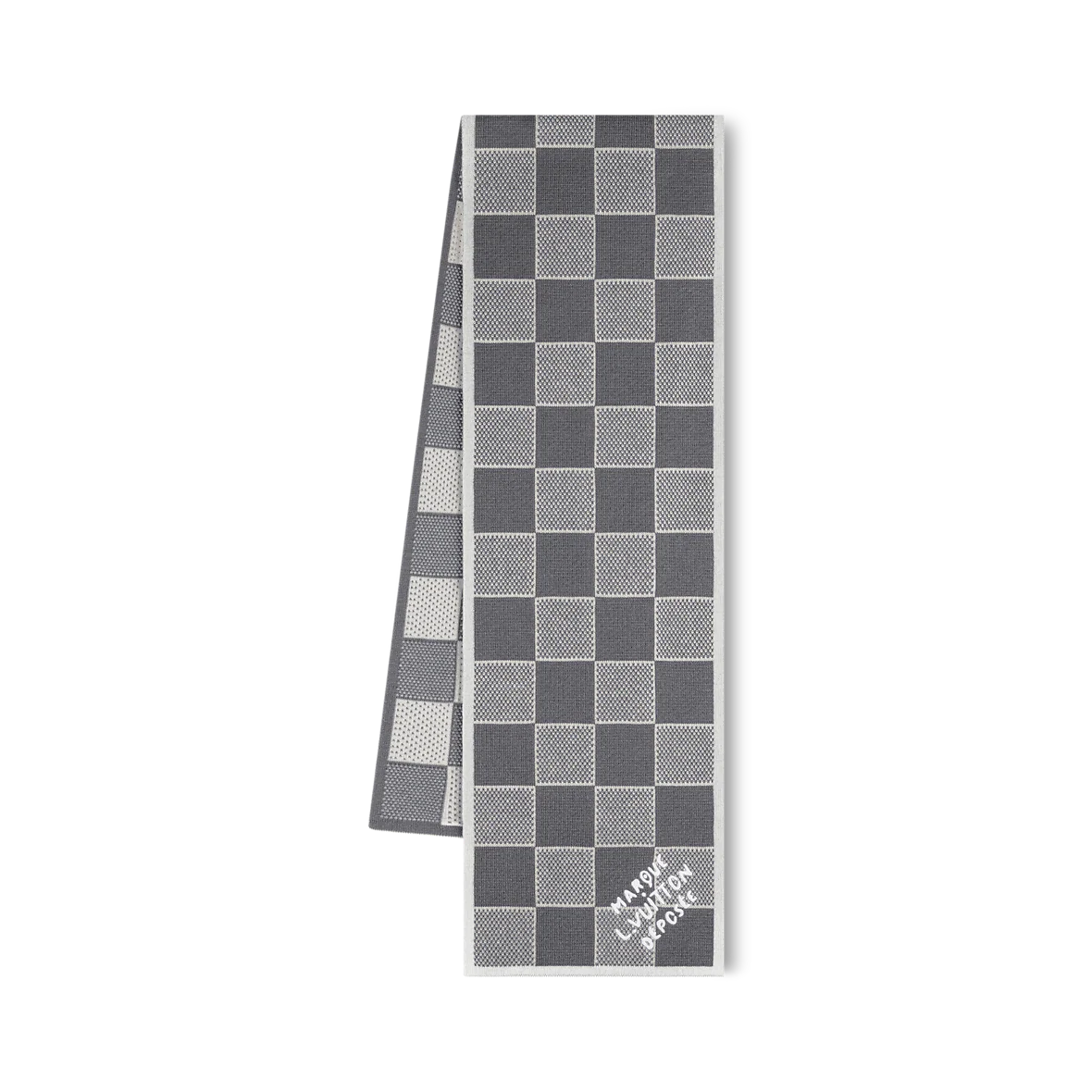 Bonnet et Écharpe Damier Heritage Gris