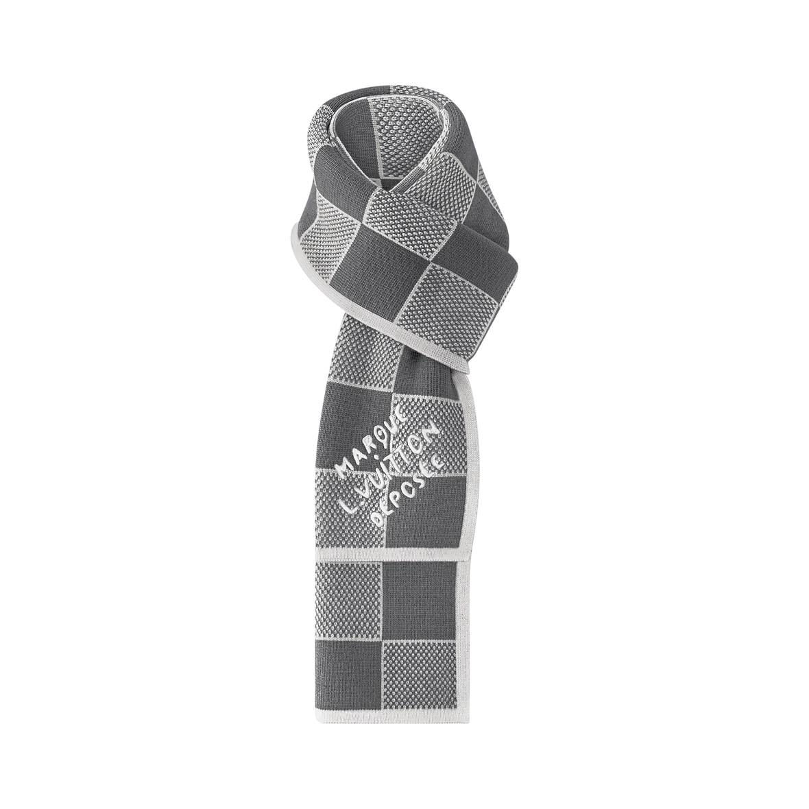 Bonnet et Écharpe Damier Heritage Gris