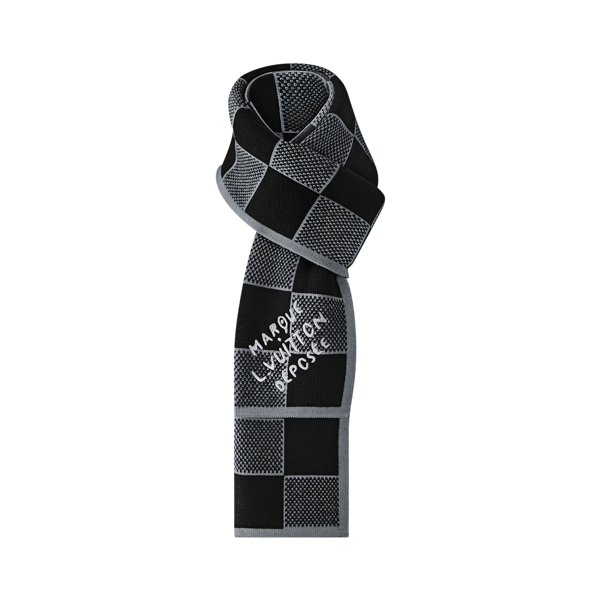 Bonnet et Écharpe Damier Heritage Noir