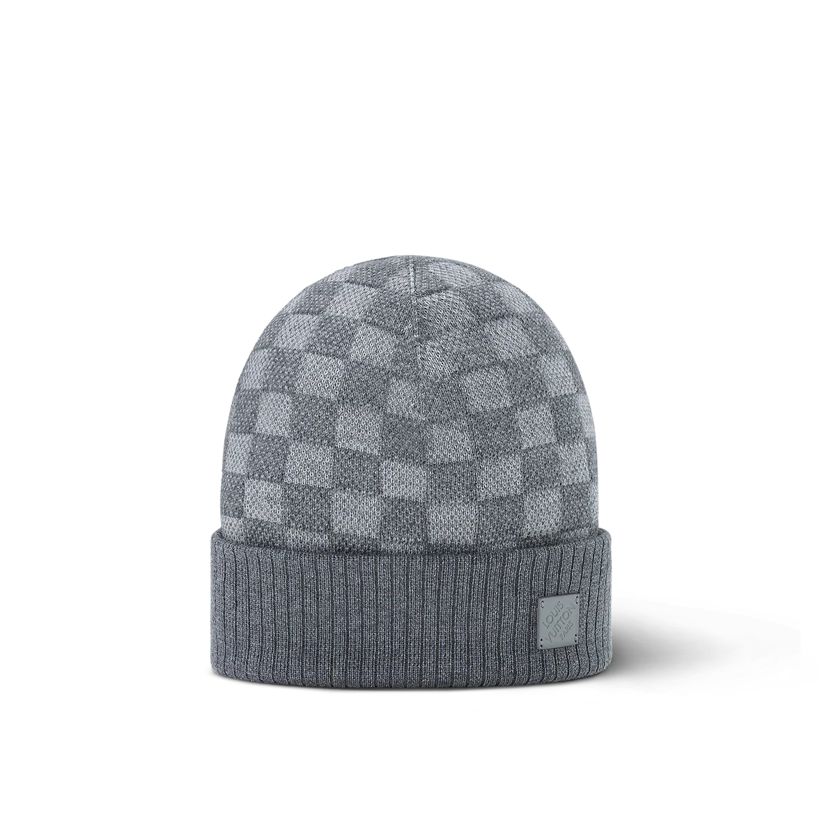 Bonnet et Écharpe Néo Petit Damier Noir