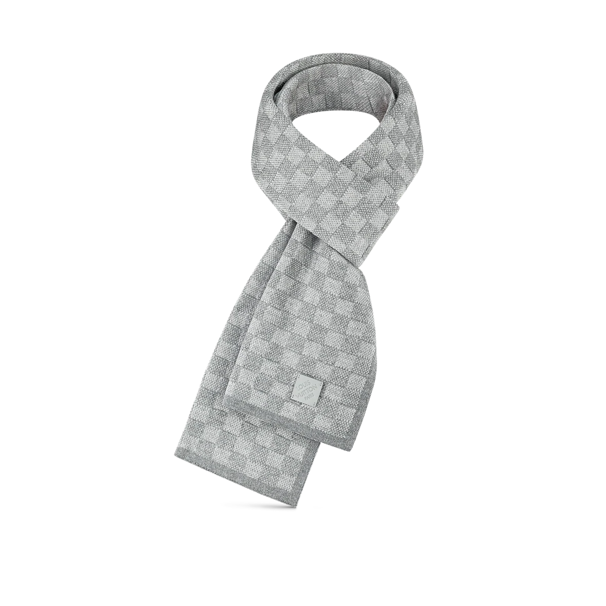 Bonnet et Écharpe Néo Petit Damier Noir